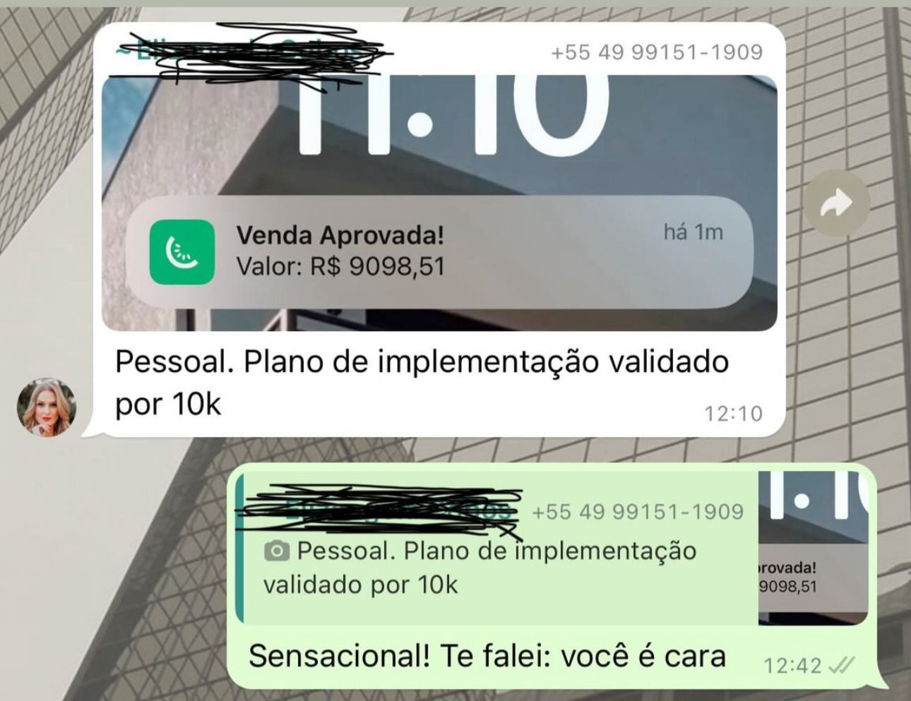 Resultado aluno — receita líquida